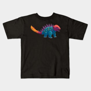 Colorful abstract dinosaur pattern Kids T-Shirt